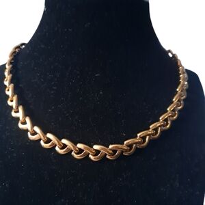Vintage NAPIER Gold Tone Choker 16"